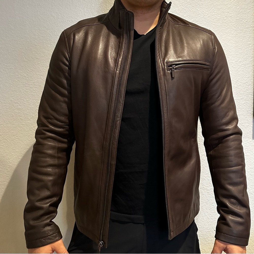 Cole Haan Brown Leather Jacket